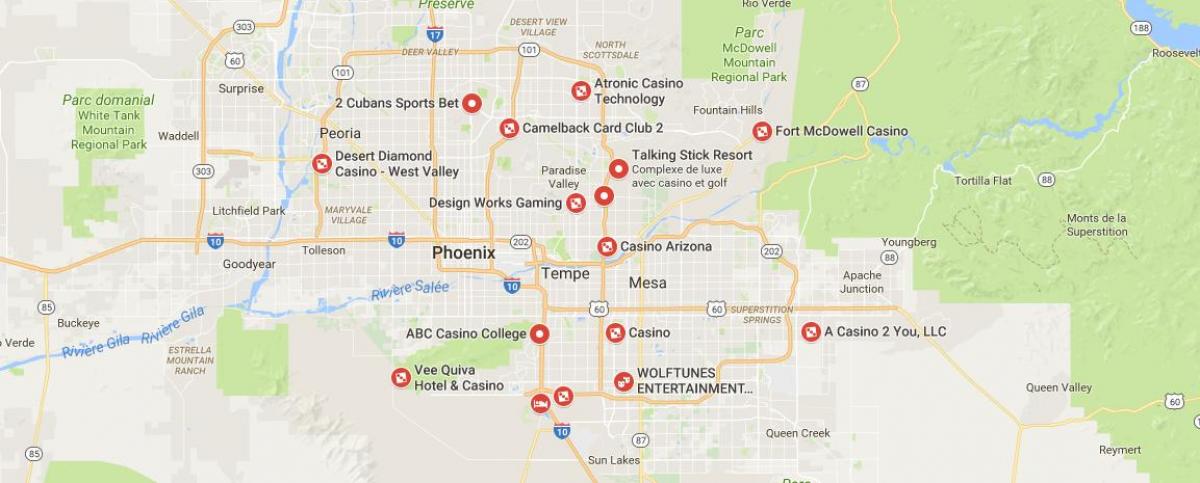 mapa de Phoenix casino