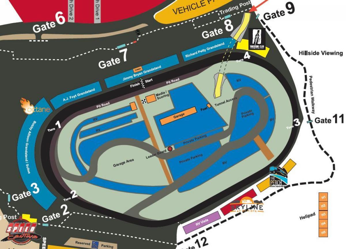 Phoenix raceway mapa