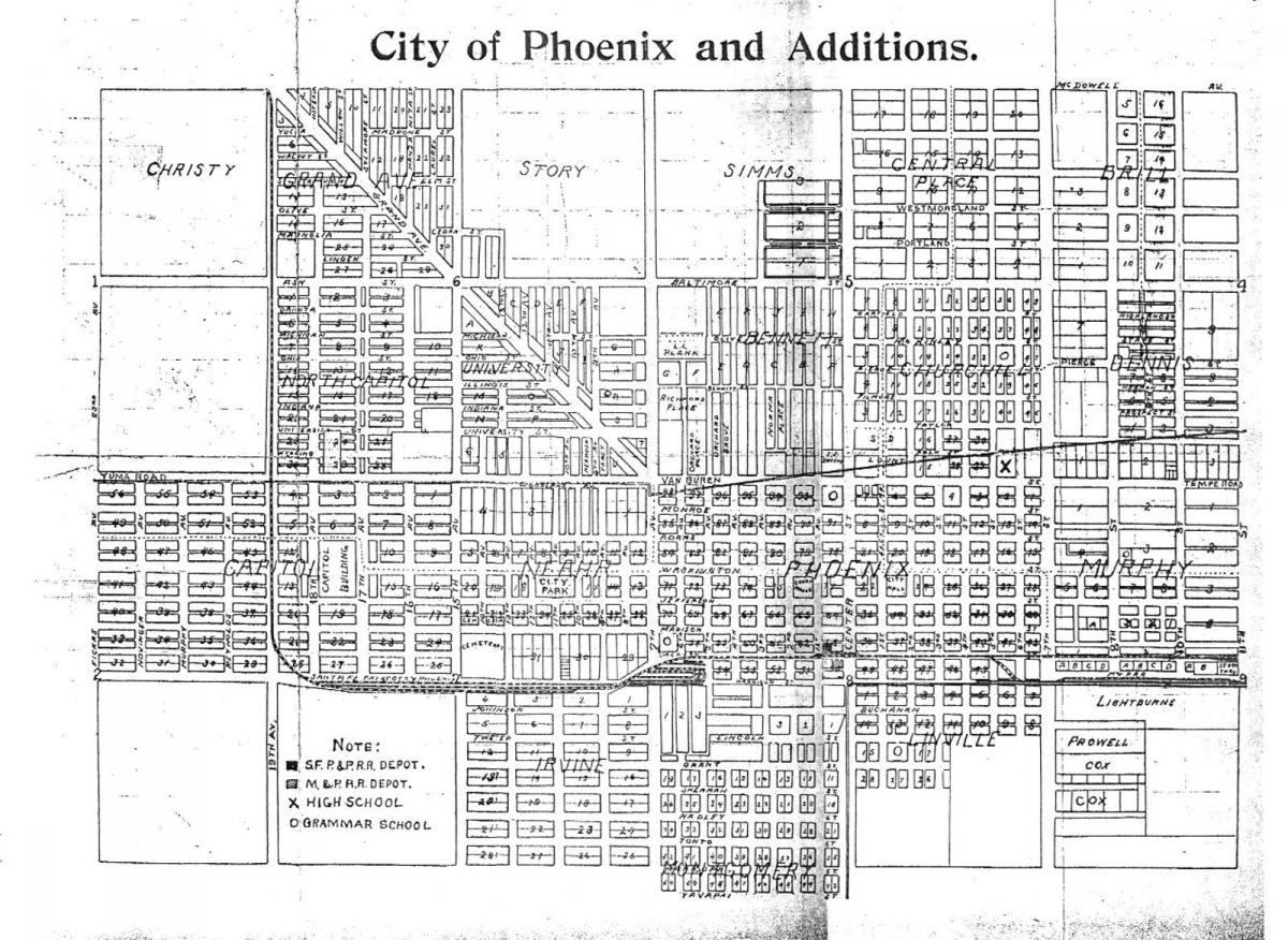 mapa do metro de Phoenix