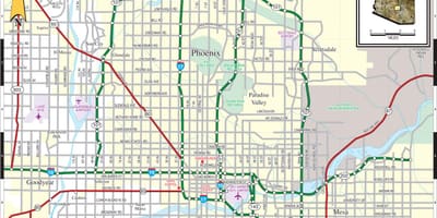 Mapa de Phoenix, az área