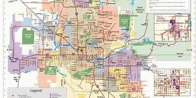Phoenix ônibus mapa de rotas
