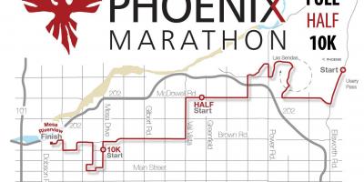 Mapa de Phoenix maraton
