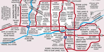 Mapa de Phoenix subúrbios